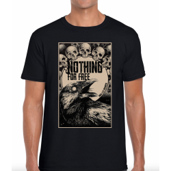 Nothing For Free The crows Black T-shirt