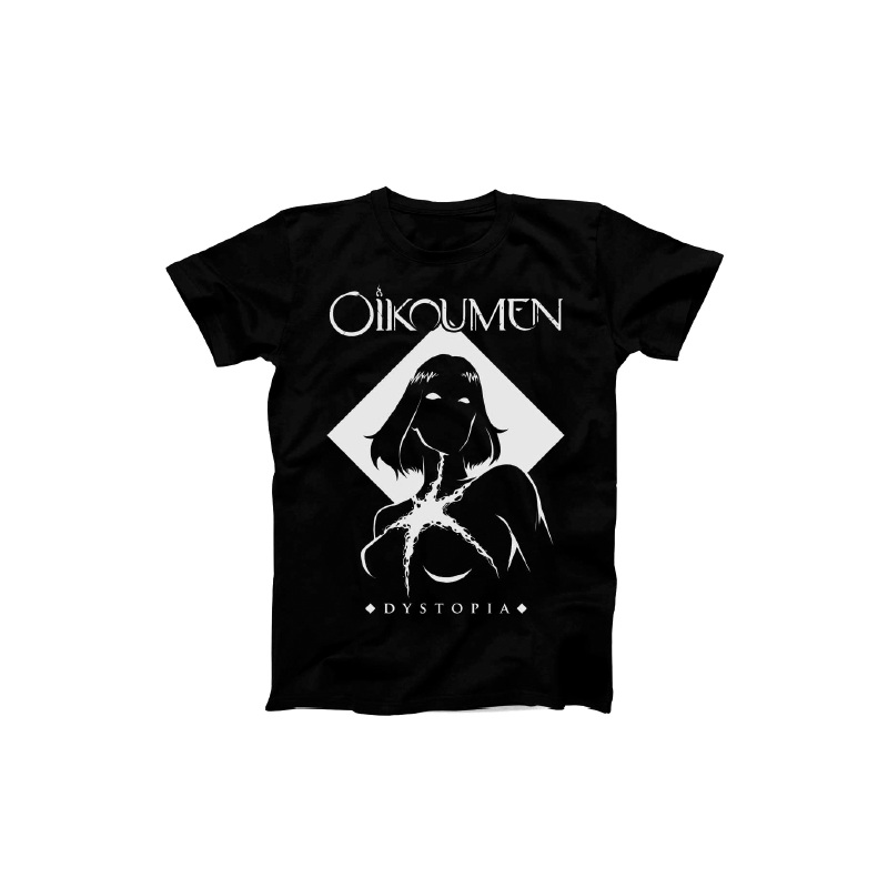 T-shirt Oïkoumen Dystopia Blanc Noir