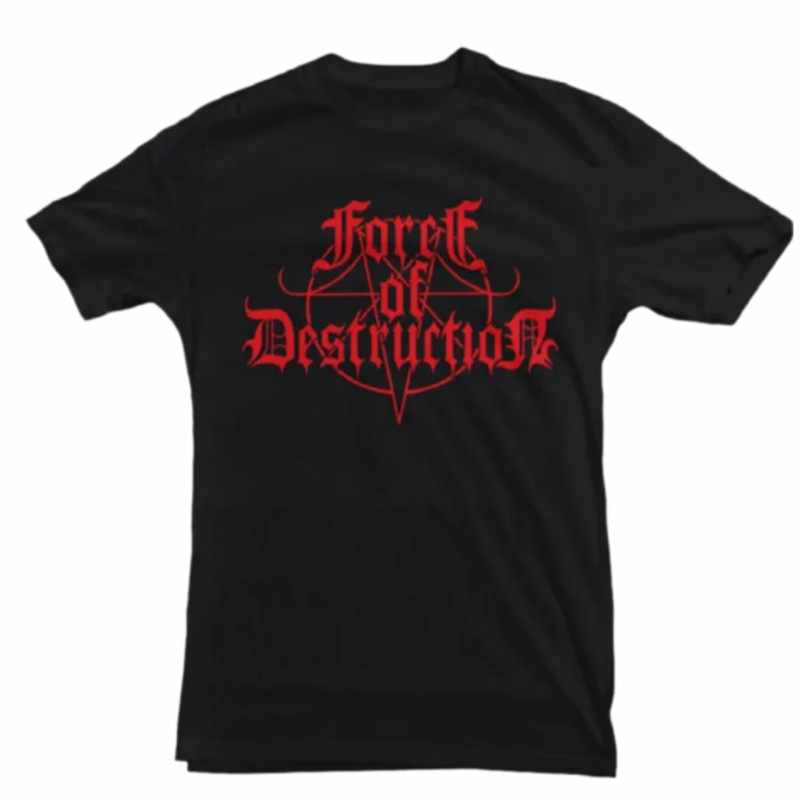 Force of destruction T-shirt logo Black T-shirt