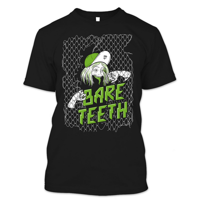 Bare Teeth Zombie Black T-shirt