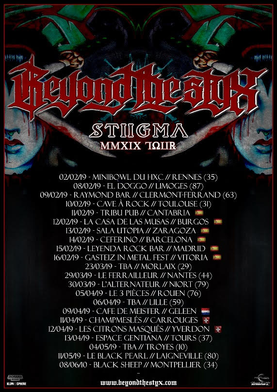 Beyond The Styx - Tour Dates