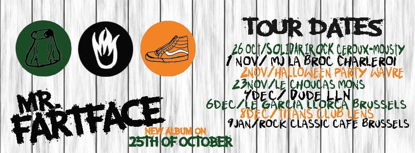 Mr Fartface live dates